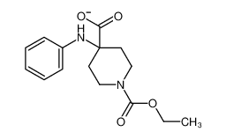 4-anilino-1-ethoxycarbonylpiperidine-4-carboxylate 61085-54-9