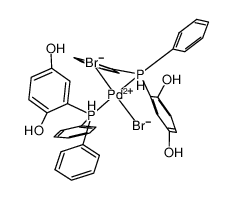 161066-86-0 structure, C36H32Br2O4P2Pd