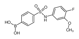 (4-(N-(4-Fluoro-3-methoxyphenyl)sulfamoyl)phenyl)boronic acid 957120-99-9