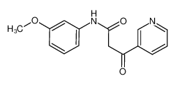 N-(3-METHOXYPHENYL)-3-OXO-3-PYRIDIN-3-YLPROPANAMIDE 23059-22-5