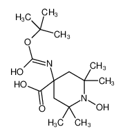 1-hydroxy-2,2,6,6-tetramethyl-4-[(2-methylpropan-2-yl)oxycarbonylamino]piperidine-4-carboxylic acid 124843-12-5