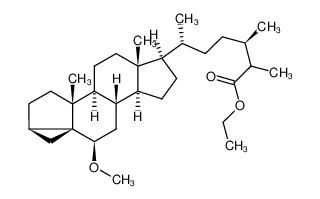 96572-93-9 ethyl (24R)-6β-methoxy-24-methyl-3α,5-cyclo-5α-cholestan-26-oate