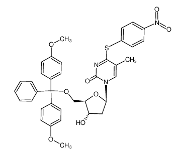 136743-13-0 5'-O-(4,4'-Dimethoxytrityl)-4-(S-p-nitrophenyl)-thiothymidine