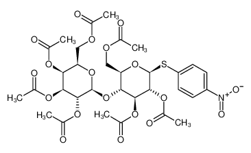 4-硝基苯基 4-O-(2,3,4,6-O-四乙酰基-beta-D-吡喃半乳糖基)-2,3,6-O-三乙酰基-beta-D-硫代吡喃葡萄糖苷