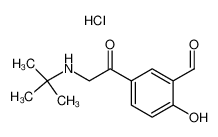 5-[[(1,1-Dimethylethyl)amino]acetyl]-2-hydroxybenzaldehyde hydrochloride 115787-53-6