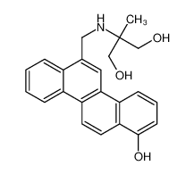2-[(1-hydroxychrysen-6-yl)methylamino]-2-methylpropane-1,3-diol 133883-45-1