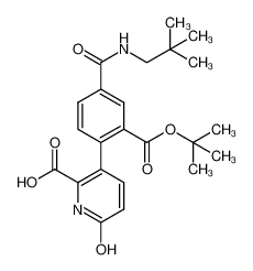 431052-68-5 3-(2-(tert-butoxycarbonyl)-4-(neopentylcarbamoyl)phenyl)-6-hydroxypicolinic acid