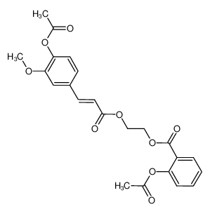 869708-39-4 2-acetoxy-benzoic acid 2-[3-(4-acetoxy-3-methoxy-phenyl)-acryloyloxy]-ethyl ester