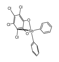 86780-29-2 structure, C24H15Cl4O2Sb