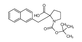 (2R)-1-[(2-methylpropan-2-yl)oxycarbonyl]-2-(naphthalen-2-ylmethyl)pyrrolidine-2-carboxylic acid 959576-52-4