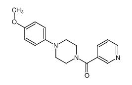 [4-(4-methoxyphenyl)piperazin-1-yl]-pyridin-3-ylmethanone 124444-87-7