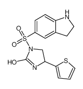 823786-82-9 1-(2,3-dihydro-1H-indol-5-ylsulfonyl)-4-thiophen-2-ylimidazolidin-2-one