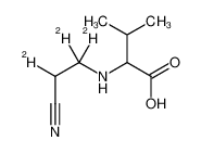 N-[2-Cyano(1,1,2-<sup>2</sup>H<sub>3</sub>)ethyl]valine 160210-22-0