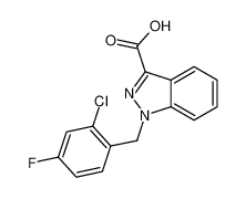 1-[(2-chloro-4-fluorophenyl)methyl]indazole-3-carboxylic acid 875577-65-4