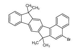1,2-benzo-3-bromo-6,6,12,12-tetramethyl-6,12-dihydroindeno-[1,2-b]fluorene