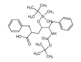 98818-51-0 spectrum, N--(1,1-dimethylethoxycarbonyl)-5(S)-amino-4(S)-(t-butyldimethylsilyloxy)-6-phenyl-2(R)-(phenylmethyl)hexanoic acid