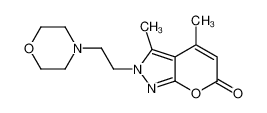 88550-11-2 3,4-dimethyl-2-(2-morpholin-4-ylethyl)pyrano[2,3-c]pyrazol-6-one