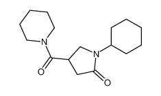 1-cyclohexyl-4-(piperidine-1-carbonyl)pyrrolidin-2-one 39630-13-2