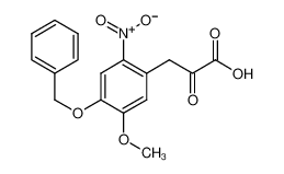 3-(5-methoxy-2-nitro-4-phenylmethoxyphenyl)-2-oxopropanoic acid 2495-79-6