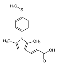 2-Propenoic acid, 3-[2,5-dimethyl-1-[4-(methylthio)phenyl]-1H-pyrrol-3-yl]- 924858-63-9