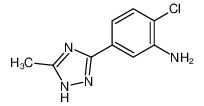 2-chloro-5-(5-methyl-1H-1,2,4-triazol-3-yl)aniline 648917-60-6