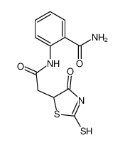 2-{[(2-Mercapto-4-oxo-4,5-dihydro-1,3-thiazol-5-yl)acetyl]amino}benzamide 1142207-11-1