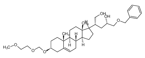 88204-43-7 (2R,4S)-5-(benzyloxy)-2-((3S,8S,9S,10R,13S,14S,17R)-3-((2-methoxyethoxy)methoxy)-10,13-dimethyl-2,3,4,7,8,9,10,11,12,13,14,15,16,17-tetradecahydro-1H-cyclopenta[a]phenanthren-17-yl)pentane-1,4-diol