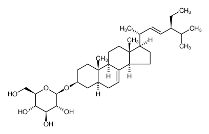 (3β,5α,22E)-Stigmasta-7,22-dien-3-yl β-D-glucopyranoside 1745-36-4