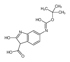 2-Hydroxy-6-({[(2-methyl-2-propanyl)oxy]carbonyl}amino)-3H-indole -3-carboxylic acid 1182839-66-2