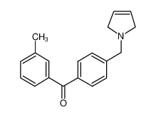 [4-(2,5-dihydropyrrol-1-ylmethyl)phenyl]-(3-methylphenyl)methanone 898763-73-0