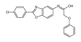 N-[2-(4-chlorophenyl)-1,3-benzoxazol-5-yl]-2-phenoxyacetamide 5803-57-6