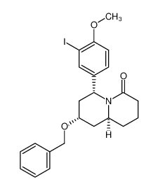 97974-73-7 spectrum, (6α,8α,9aα)-(+/-)-octahydro-6-(3-iodo-4-methoxyphenyl)-8-(phenylmethoxy)-4H-quinolizin-4-one