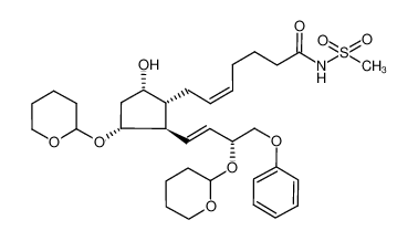 64282-81-1 spectrum, (Z)-7-((1R,2R,3R,5S)-5-hydroxy-2-((3R,E)-4-phenoxy-3-((tetrahydro-2H-pyran-2-yl)oxy)but-1-en-1-yl)-3-((tetrahydro-2H-pyran-2-yl)oxy)cyclopentyl)-N-(methylsulfonyl)hept-5-enamide