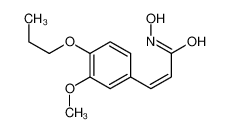 3-(3-甲氧基-4-丙氧基苯基)-2-丙烯氧肟酸