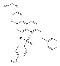 ethyl 2-[8-[(4-methylphenyl)sulfonylamino]-2-[(E)-2-phenylethenyl]quinolin-6-yl]oxyacetate 316124-89-7