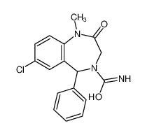 7-Chloro-1-methyl-2-oxo-5-phenyl-1,2,3,5-tetrahydro-4H-1,4-benzod iazepine-4-carboxamide 59009-93-7