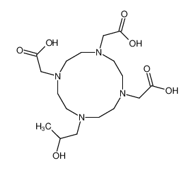 2-[4,7-bis(carboxymethyl)-10-(2-hydroxypropyl)-1,4,7,10-tetrazacyclododec-1-yl]acetic acid 120041-08-9