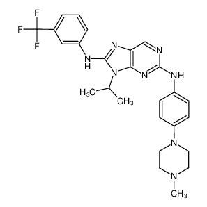 1350544-80-7 structure, C26H29F3N8