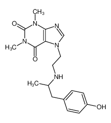 62401-66-5 7-[2-[[2-(4-羟基苯基)-1-甲基乙基]氨基]乙基]-1,3-二甲基-1H-嘌呤-2,6(3H,7H)-二酮