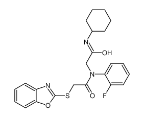 606098-42-4 structure, C23H24FN3O3S