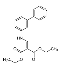 diethyl 2-[(3-pyridin-4-ylanilino)methylidene]propanedioate 40034-45-5