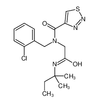 N-(2-Chlorobenzyl)-N-{2-[(2-methyl-2-butanyl)amino]-2-oxoethyl}-1 ,2,3-thiadiazole-4-carboxamide 605638-56-0