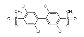 2,2',5,5'-tetrachloro-4,4'-bis(methylsulfonyl)biphenyl 66640-68-4