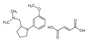 1-[1-(3-Methoxyphenyl)-2-pyrrolidinyl]-N,N-dimethylmethanamine (2 E)-2-butenedioate (1:1) 142470-01-7