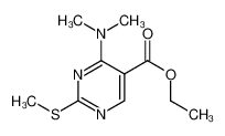 15400-44-9 ethyl 4-(dimethylamino)-2-methylsulfanylpyrimidine-5-carboxylate