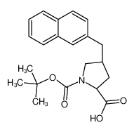 (2S,4R)-1-[(2-methylpropan-2-yl)oxycarbonyl]-4-(naphthalen-2-ylmethyl)pyrrolidine-2-carboxylic acid 959573-42-3