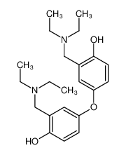 2-(diethylaminomethyl)-4-[3-(diethylaminomethyl)-4-hydroxyphenoxy]phenol 7494-55-5