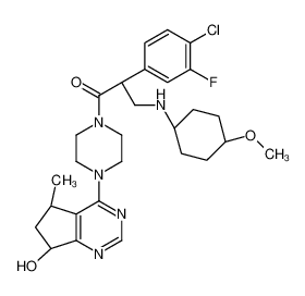 1001180-45-5 structure, C28H37ClFN5O3