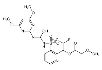 412928-75-7 structure, C18H22FN5O8S