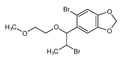 5-bromo-6-[2-bromo-1-(2-methoxyethoxy)propyl]-1,3-benzodioxole 6976-66-5